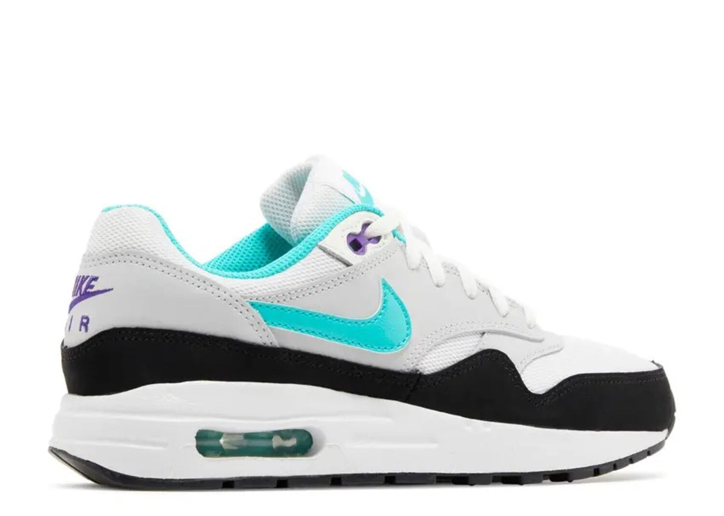 Nike Air Max 1 White Pure Platinum Court Purple Hyper Jade